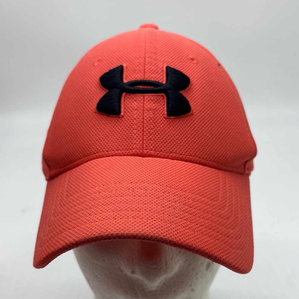 Under Armour Vibrant Coral Hat with Black Logo HT8810